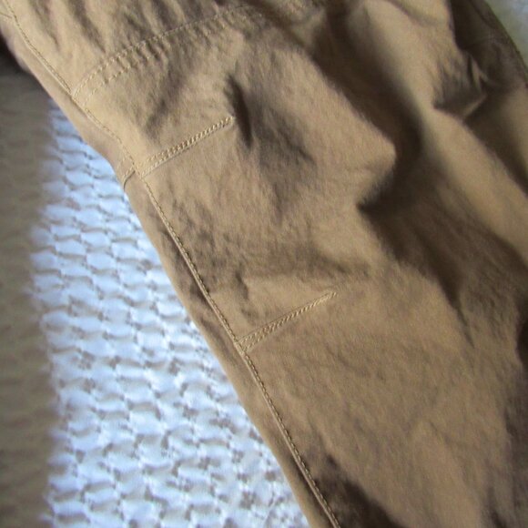 Brown Fleece Lined Pants Stretch Insulated 40 LL Bean Pants Men 40x29 Vintage - Picture 5 of 16